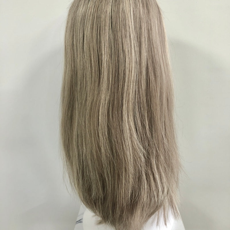 FLOWER HD Lace Front Mono Top Wig HD lace front Made With Virgin Remy Raw Hair For Women