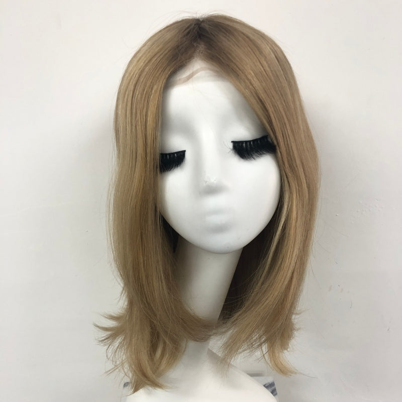 DAMOND  Full Handmade 5x5" Mono Top Wig With HD Swiss Lace front And Virgin Remy Raw Hair For Women