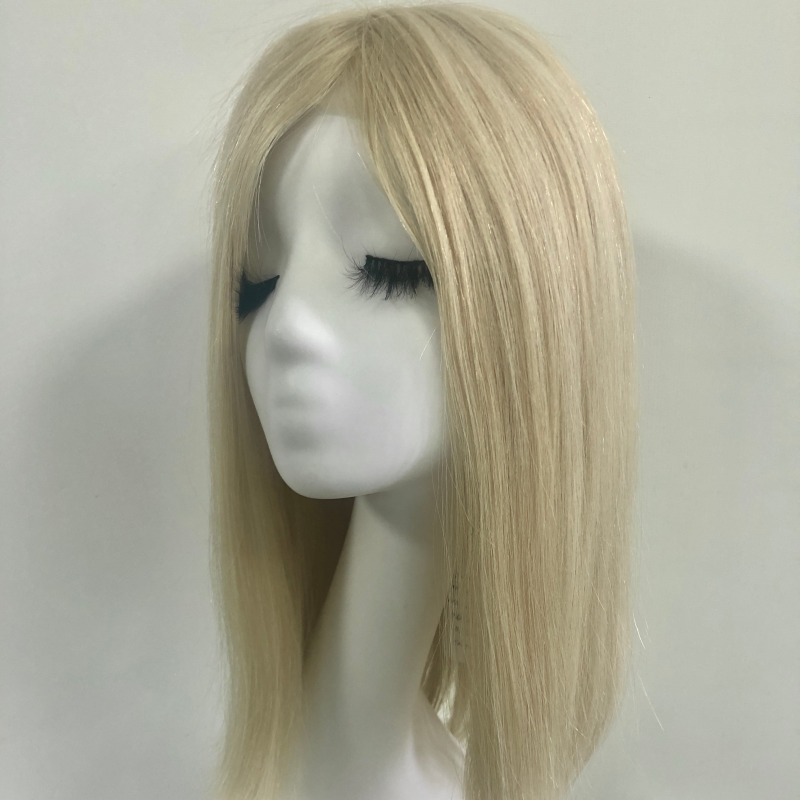 SECON Full Handmade Silicon Wig , With HD Swiss Lace Front And Virgin Remy Raw Hair For Women