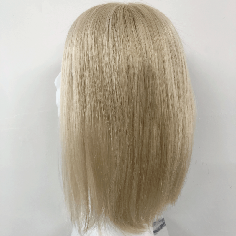 SECON Full Handmade Silicon Wig , With HD Swiss Lace Front And Virgin Remy Raw Hair For Women