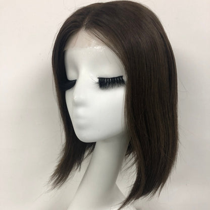 FLOWER HD Lace Front Mono Top Wig HD lace front Made With Virgin Remy Raw Hair For Women