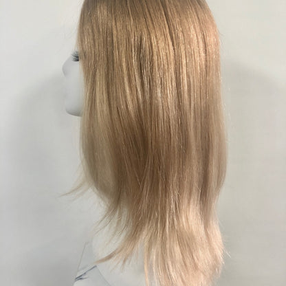 LEVITA Full Handmade Mono Top Wig With P Mono Lace Front & Silk Cover For Women