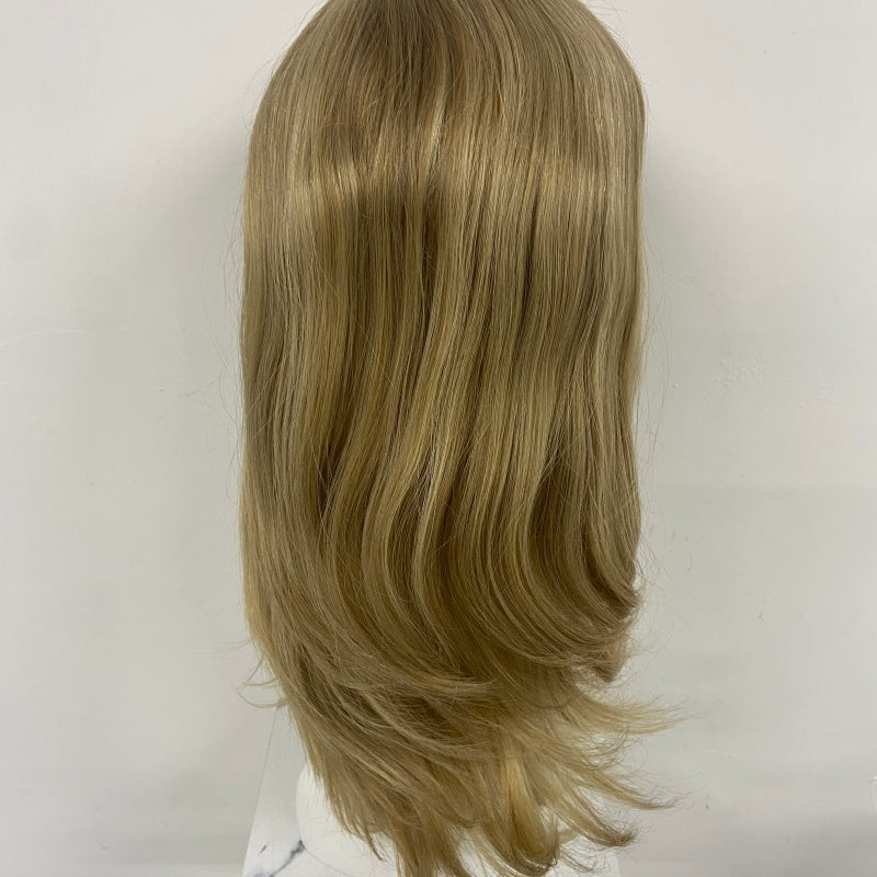 LEVITA Full Handmade Mono Top Wig With P Mono Lace Front & Silk Cover For Women