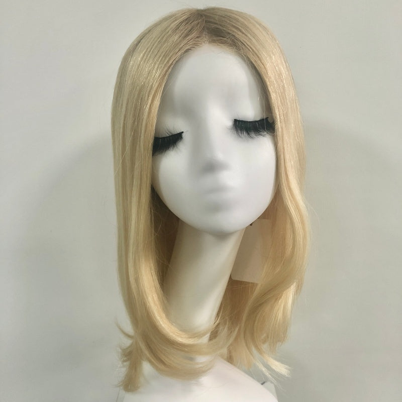 LEVITA Full Handmade Mono Top Wig With P Mono Lace Front & Silk Cover For Women LEVITA Full Handmade Mono Top Wig With P Mono Lace Front & Silk Cover LEVITA Full Handmade Mono Top Wig With P Mono Lace Front & Silk Cover