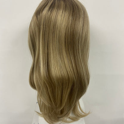 LEVITA Full Handmade Mono Top Wig With P Mono Lace Front & Silk Cover For Women