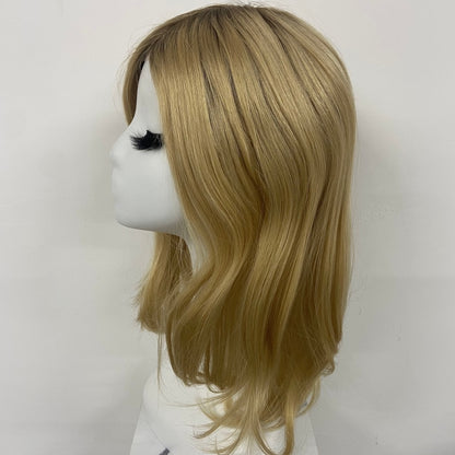 LEVITA Full Handmade Mono Top Wig With P Mono Lace Front & Silk Cover
