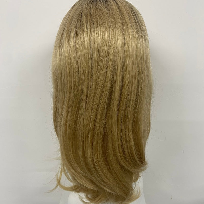 LEVITA Full Handmade Mono Top Wig With P Mono Lace Front & Silk Cover