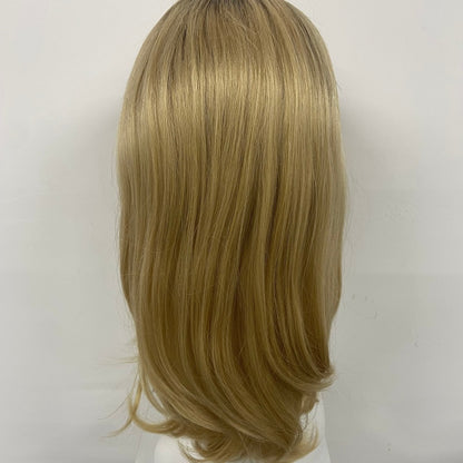 LEVITA Full Handmade Mono Top Wig With P Mono Lace Front & Silk Cover