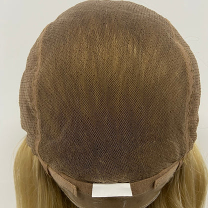 LEVITA Full Handmade Mono Top Wig With P Mono Lace Front & Silk Cover