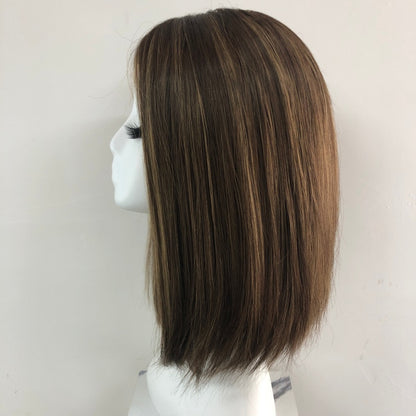 LASA 5x5" Lace Top Wig, Weft Back, With HD Lace Front And Raw Cutucle Hair For Women
