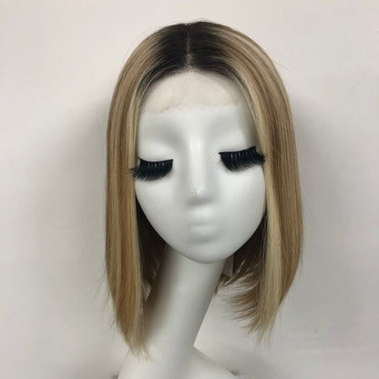 LASA 5x5" Lace Top Wig, Weft Back, With HD Lace Front And Raw Cutucle Hair For Women