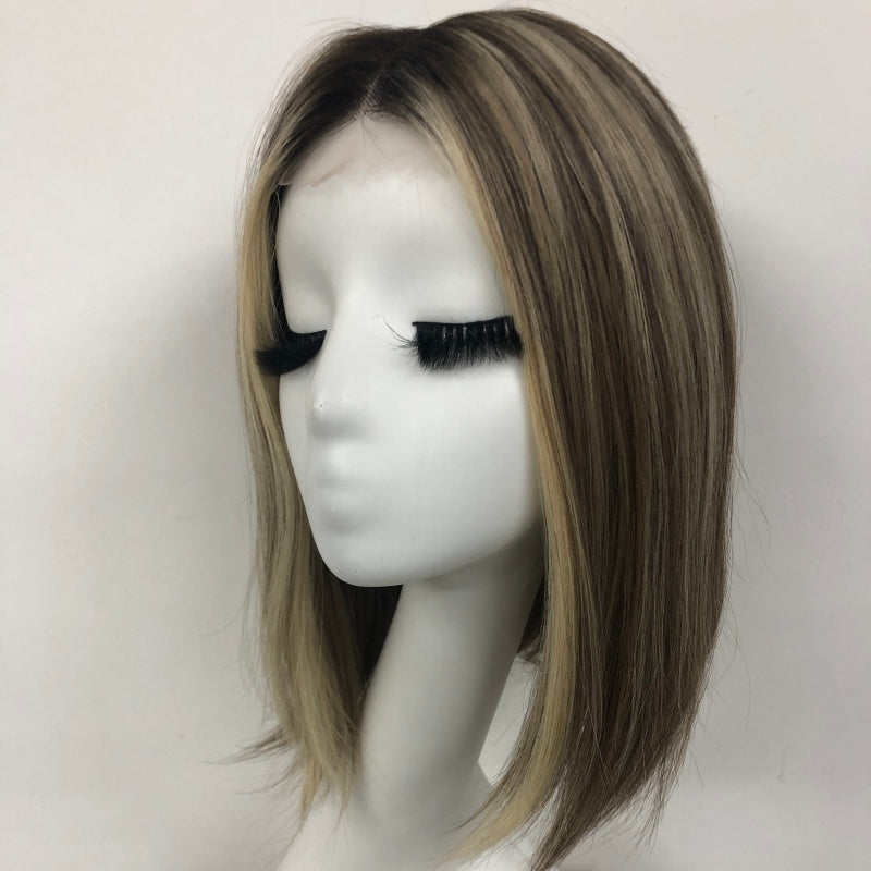 LASA 5x5" Lace Top Wig, Weft Back, With HD Lace Front And Raw Cutucle Hair For Women