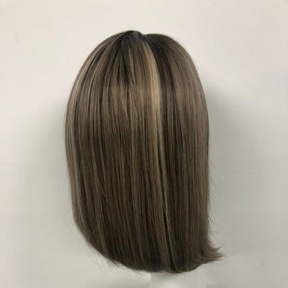 FLOWER HD Lace Front Mono Top Wig HD lace front Made With Virgin Remy Raw Hair For Women