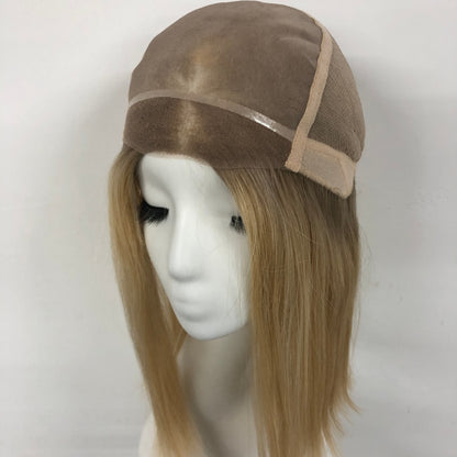MEDIRT01  Full Handmade, 5x5" Mono Top Wig, With HD Swiss Lace Front  And Virgin Remy Raw Hair For Women