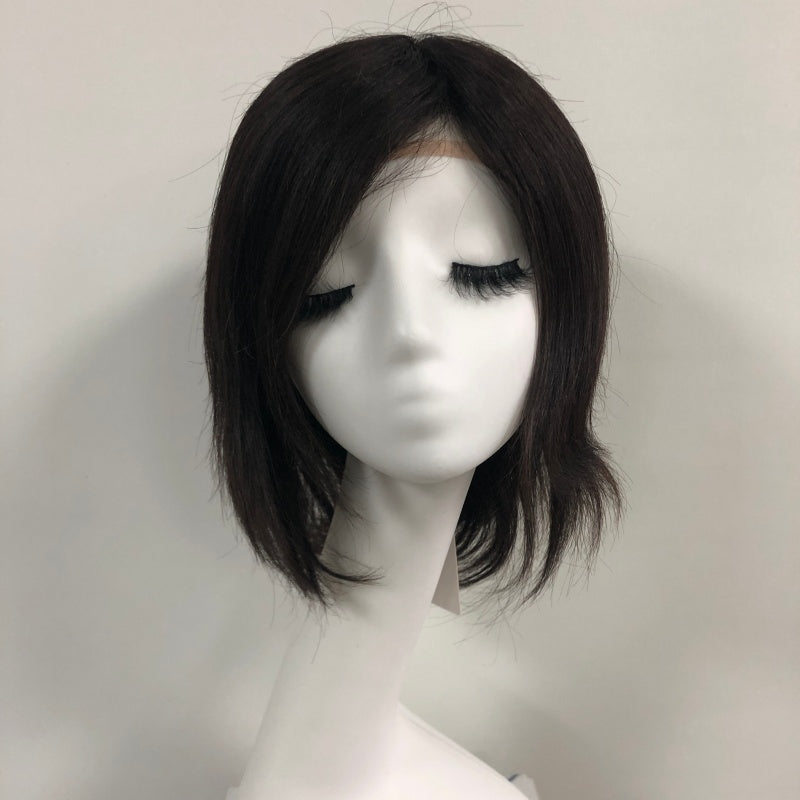 EUFMO Full Handmade 5x5" Mono Top Wig With HD Swiss Lace front And Virgin Remy Raw Hair For Women