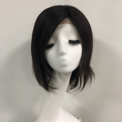 EUFMO Full Handmade 5x5" Mono Top Wig With HD Swiss Lace front And Virgin Remy Raw Hair For Women