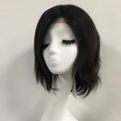 EUFMO Full Handmade 5x5" Mono Top Wig With HD Swiss Lace front And Virgin Remy Raw Hair For Women