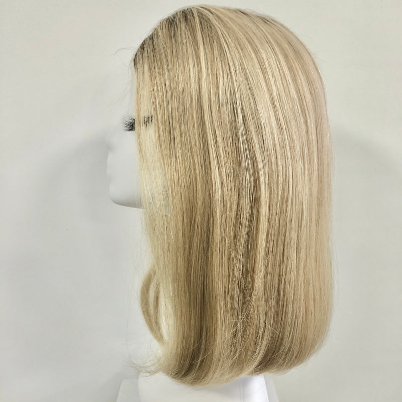 SECON Full Handmade Silicon Wig , With HD Swiss Lace Front And Virgin Remy Raw Hair For Women