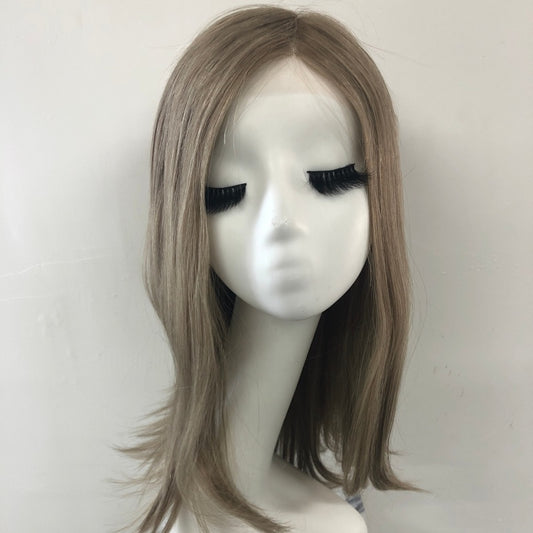 DAMOND  Full Handmade 5x5" Mono Top Wig With HD Swiss Lace front And Virgin Remy Raw Hair For Women