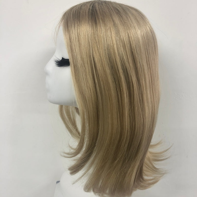 DAMOND  Full Handmade 5x5" Mono Top Wig With HD Swiss Lace front And Virgin Remy Raw Hair For Women