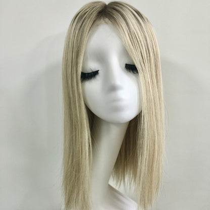 FLOWER HD Lace Front Mono Top Wig HD lace front Made With Virgin Remy Raw Hair For Women