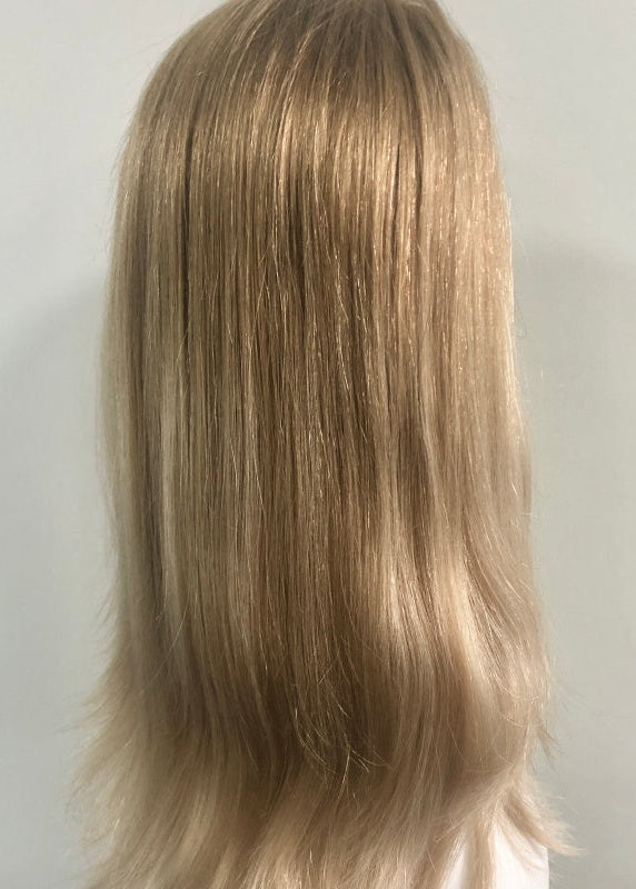 LEVITA Full Handmade Mono Top Wig With P Mono Lace Front & Silk Cover For Women