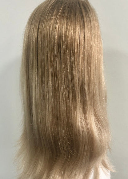 LEVITA Full Handmade Mono Top Wig With P Mono Lace Front & Silk Cover For Women