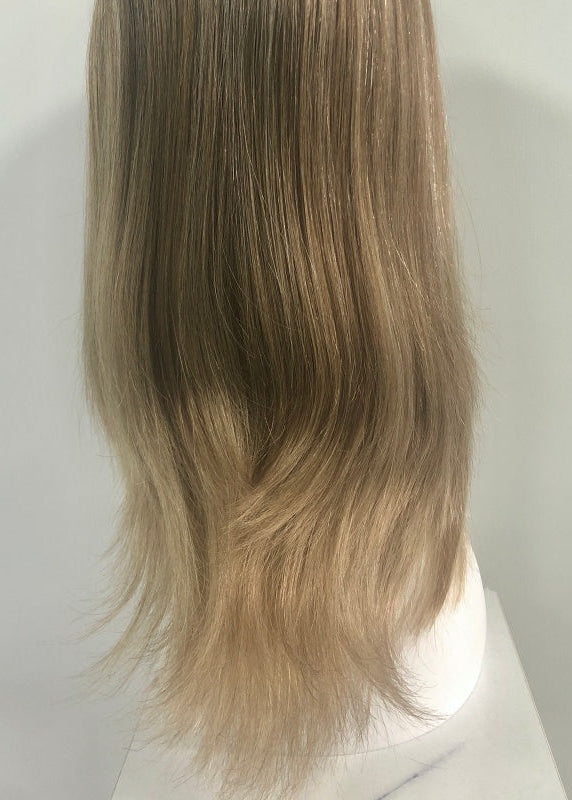 LEVITA Full Handmade Mono Top Wig With P Mono Lace Front & Silk Cover For Women