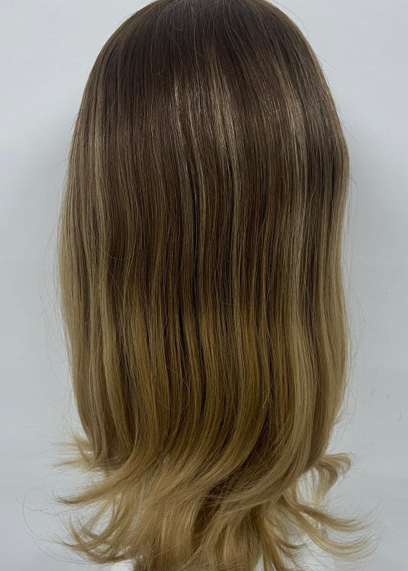 LEVITA Full Handmade Mono Top Wig With P Mono Lace Front & Silk Cover For Women