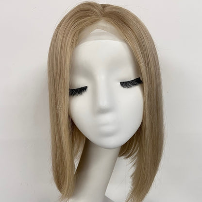 Handmade Monofilament Top Wig With HD Swiss Lace Front For Women