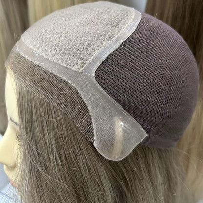 DAMOND  Full Handmade 5x5" Mono Top Wig With HD Swiss Lace front And Virgin Remy Raw Hair For Women