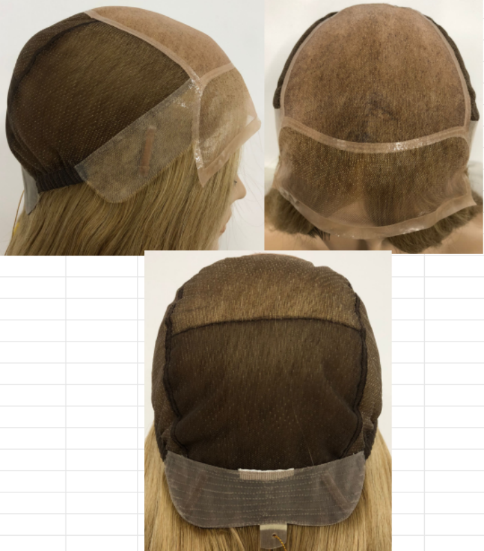 MEDIRT01  Full Handmade, 5x5" Mono Top Wig, With HD Swiss Lace Front  And Virgin Remy Raw Hair For Women