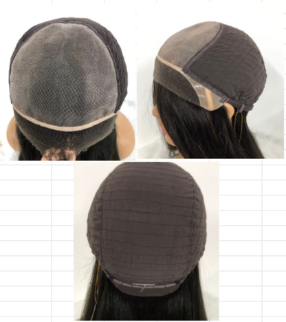 ANNABELLE 5x5" Mono Top Wig  Weft Back  With Transparent Lace Front And Raw Cutucle Hair For Women
