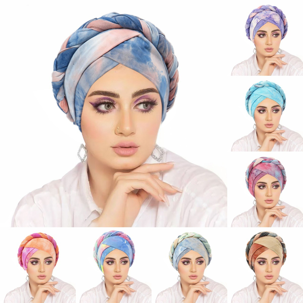 Satin Lined Bonnets for Women Inner Layered Rayon Sleeping Cap Double Layers Warm Headscarf  Turban Silky Satin Bonnet