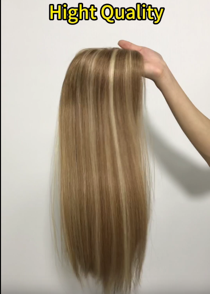 NATURAL  WEFT BACK TOP  SILK WOMEN'S HAIR BASE TOPPER
